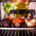 Ruisita 150 Pieces Mini Baking Cups Tulip Baking Cups Cupcake Liners Muffin Liners for Wedding, Birthday, Christmas, Baby Shower Parties (Brown, Natural, White)