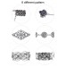 Ruisita 6 Pieces Retro Cardigan Clip Sweater Collar Clip Antique Flowers Pattern Shawl Clips Dresses Shawl Clip for Women Girls