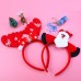 Ruisita 6 Pieces Christmas Headband Reindeer Antlers Headband Santa Headbands for Christmas Holiday Costume Party