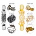 Ruisita 4 Pieces Retro Cardigan Clip Sweater Collar Clip Shawl Clips Dresses Shawl Clip for Women Girls