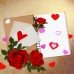 Ruisita 600 Pieces Foam Heart Stickers Self-adhesive Heart Shapes Stickers for Valentine's Day Decoration, Assorted Colors and Sizes