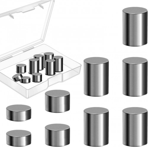 12 Pieces Tungsten Weights in 4 Size Incremental Cylinders Car Weights Race Tungsten Weights Compatible with Pinewood Derby Car Race